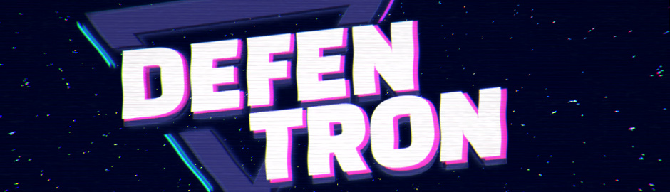 banner for the video game defentron